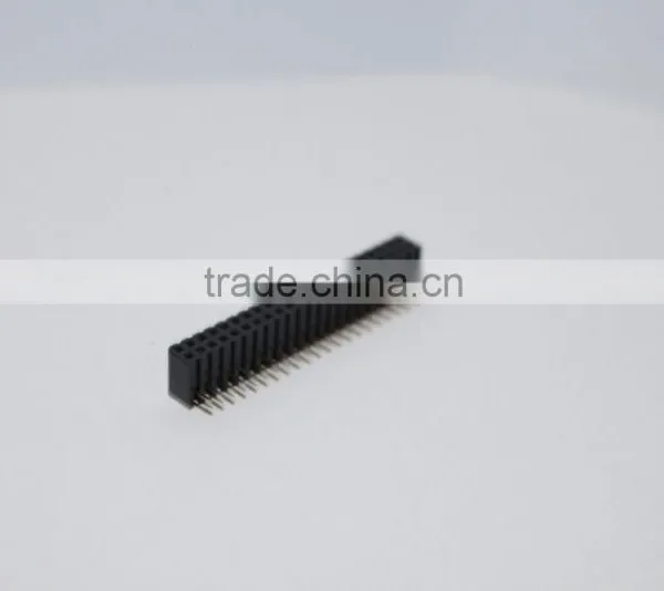 2.54mm Double Row Right Angle Female Header 2~40 Pin photo-6