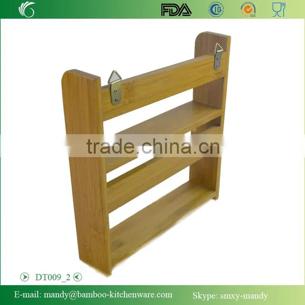 DT009 Bamboo Wall Rack , Bamboo Wall Shelf for Storage photo-3