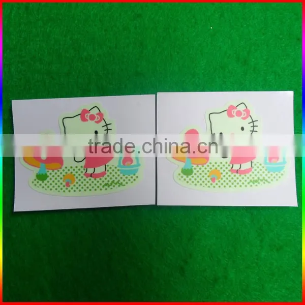Hello&Kitty Glow in the Dark Cartoon Sticker photo-3