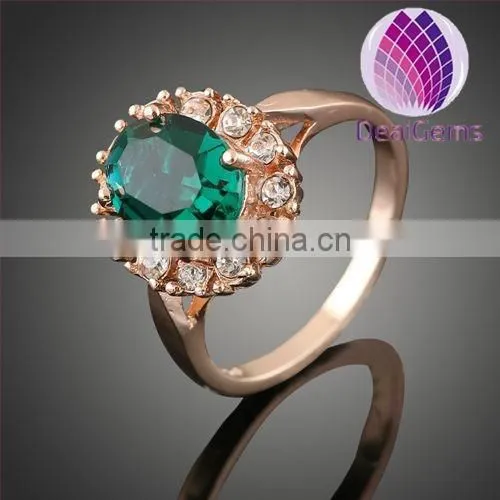 Hot Sale Copper Rose Gold Plated With Zircon Ring photo-3