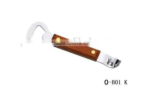 Metal Bottle Opener With Wooden Handle