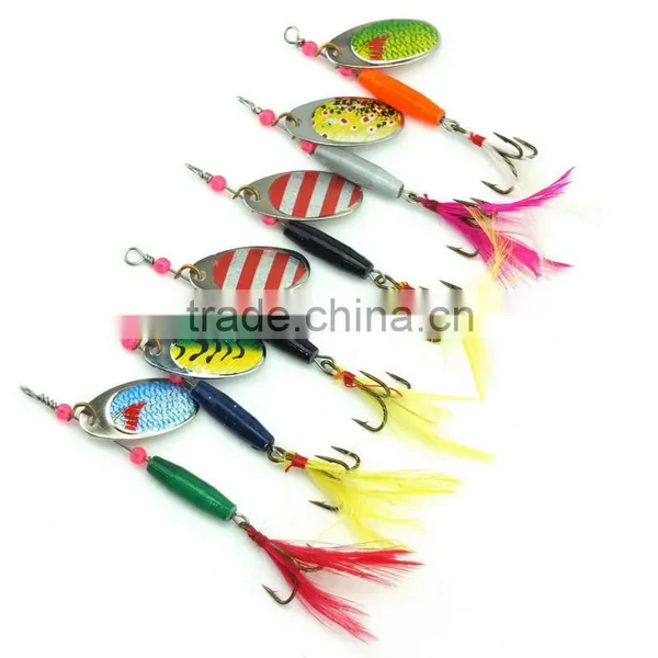 18CM 77g Hard Fishing Spinner Bait Artificial Blades for Metal Bass Fishing Lure Spoon Dressed Treble Hooks photo-3