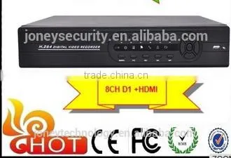 H 264 Standalone CCTV Camera 8 Channel HD Dvr With Realtime D1 Resolution photo-2