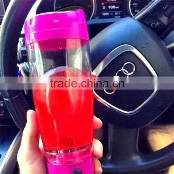 16oz/18oz BPA-FREE USB Rechargeable Pink Protein Shaker Bottle - Portable Electric Power Drink Mixer photo-4