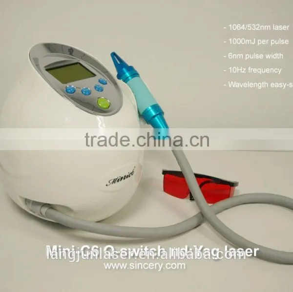 Q Switch nd Yag Laser Tattoo Removal System / Q Switch nd Yag Laser