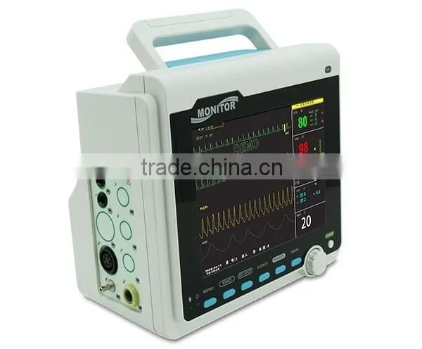 100% Guaranteed Vet Patient Monitor Veterinary Multi Parameter Ecg Temperature Spo2 for Animal With Thermal Recorder photo-2