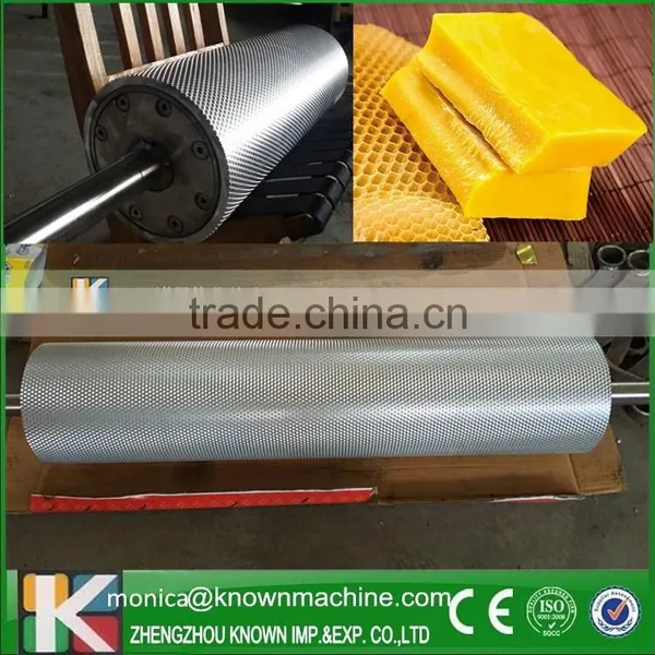 beeswax foundation sheet roller machine/beeswax embossing machine