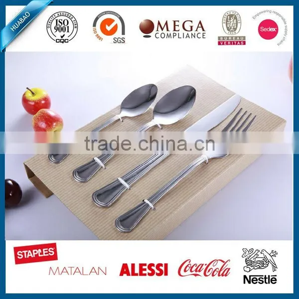 Hot Sale Stainless Steel Cutlery Dinner Set With Forks, Knives, Spoons and Tea Spoon, Opal Glassware Dinner Set