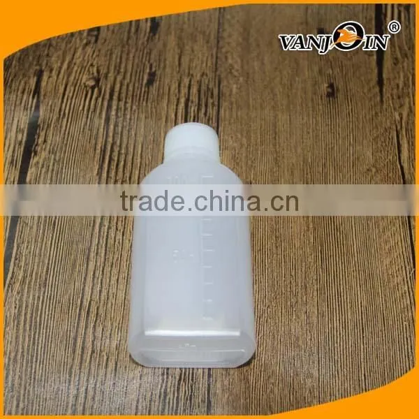 100ml LDPE White Plastic Bottle Medicine Bottle Syrup Bottle With Screw Cap photo-2