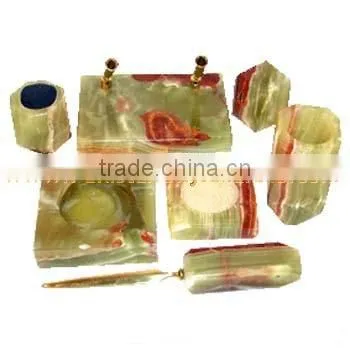 The Most Beautiful& Best Quality Cheap Price ONYX OFFICE SETS HANDICRAFTS photo-3
