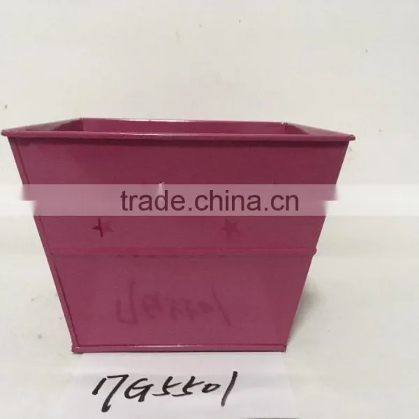 Wholesale New Sign Rectangle Home Garden Deco Shenzhen a Zinc Coated Wide Flower Pot photo-2