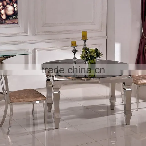 TH389 Fashionable Folding Dining Table Stainless Steel Folding Table photo-2