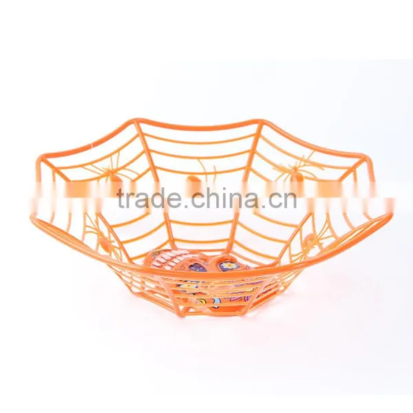 Plastic Halloween Spider Web Basket Fruit Basket photo-4