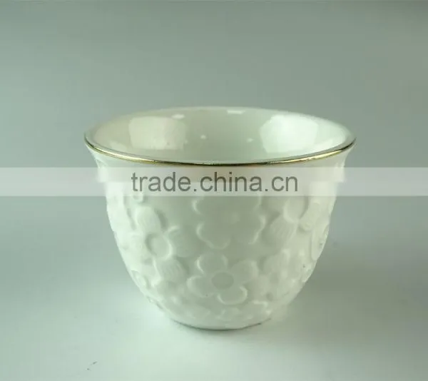Stocked White Ceramic Tea Cup Sets, 6 Pcs/set,with Color Box Paking. photo-2