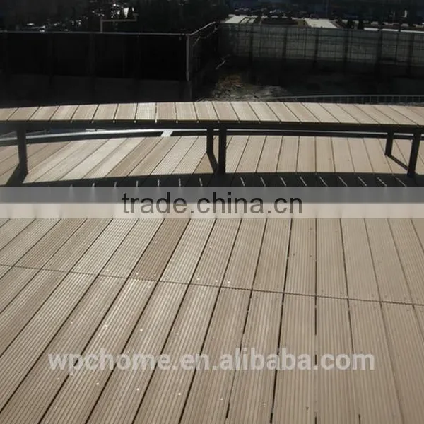 Antiseptic Wood Plastic Composite Decking, Waterproof Laminate Flooring, Outdoor Deck photo-2