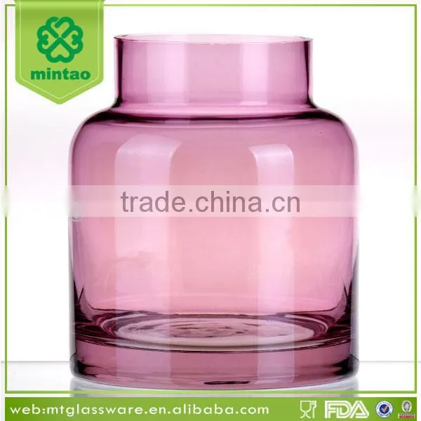 2017 Popular Color Spray Glass Vase/colored Glass Plant Terrarium photo-3