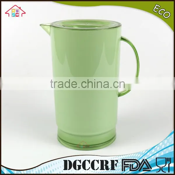 NBRSC Set of 5 Pcs Plastic ps Cold Water Kettle Double Layer Drinking Tea Pot pp Water Jug With Cups photo-2