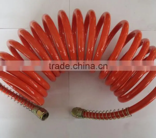 Jinrui Red pe Air Coil Hose With Coupler 12mm*8mm 15m High-pressure Resistance Used for Pneumatic Tools for Air Brake Hose photo-6