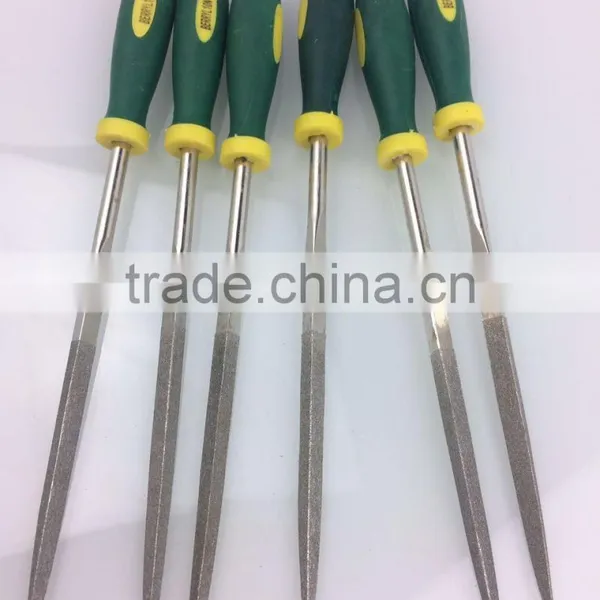 BERRYLION 5*180mm 7pcs Professtional Triangle Steel Files Set With Blister Packing photo-3
