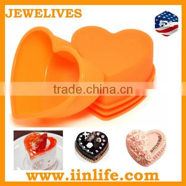 Christmas Gift Baking Tools Silicone Heart Shape Pan