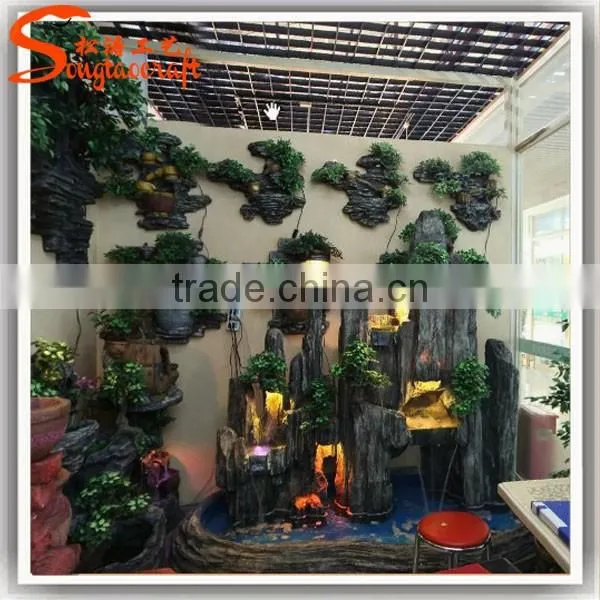 Hot Sale Artificial Water Fountain Fiberglass Outdoor Decorative Artificial Rock Fountain photo-4