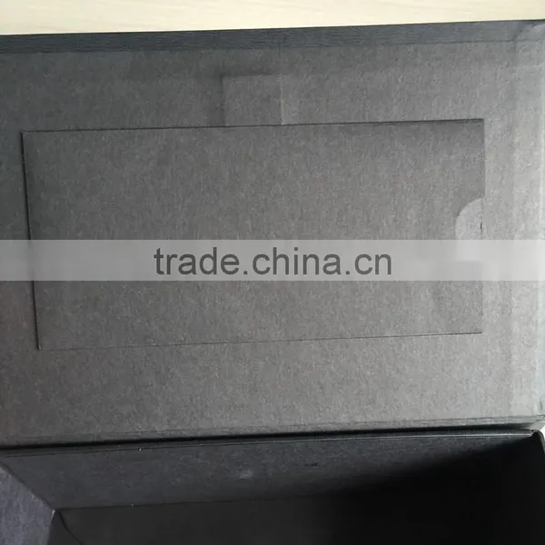 Square Gold Hot Stamping Black Gift Box Packaging the Gift Box With a Envelope photo-6