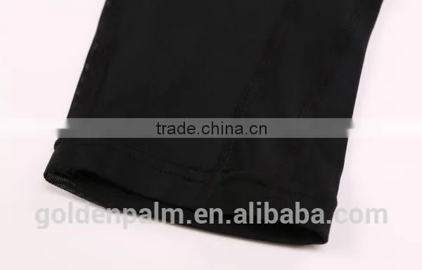 High Elastic Splicing Mesh 90% Polyester 10% Spandex Yoga Pants Wholesale for Fittness photo-6