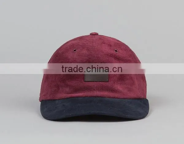 6 Panel Suede Baseball Cap Custom photo-2