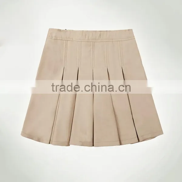 British Khaki Student Girl Skirt All-match Autumn Dress Pleated Skirt photo-2