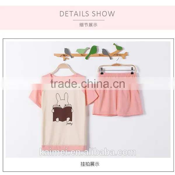 Latest Design High Quality Best Price Casual Cotton Pajamas for Girls photo-2