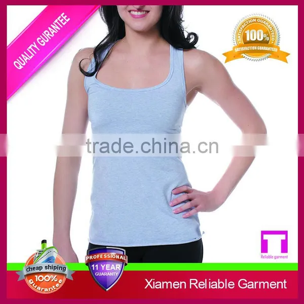 95% Cotton 5% Spandex Tank Top,women Yoga Stringer Tank Top photo-4