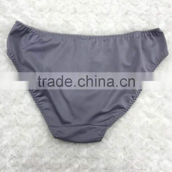 Young Ladies Stylish Soft Cup Lace Gray Sexy Women Bra Panty Sets photo-3