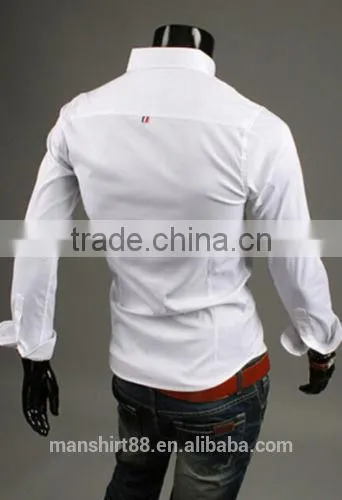 Custom Latest Fashion Long Sleeve Slim Fit Casual Shirt photo-3