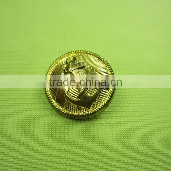 Fashion Garment Accessory Vintage Buttons ABS Eletroplating Anchor Button photo-2