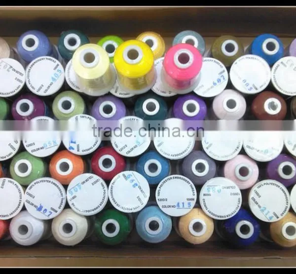 61 Brother Colors/kit Polyester Embroidery Thread 1100Yrds/Spool photo-2