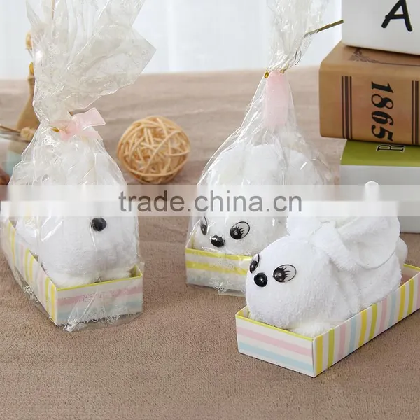 Soft White Rabbit Egyptian Cotton Towel for Gift