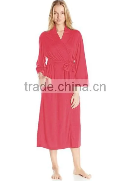 High Quality Modal Long Elegant Cotton Sap Bath Robe photo-3