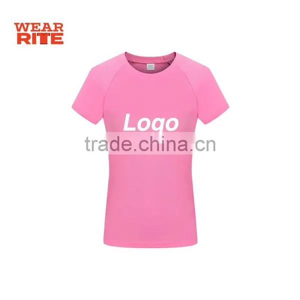 Wholesale Round Neck Raglan Dri Fit Sport Women T-Shirt photo-3