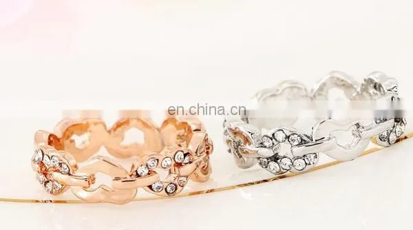 Elegant AAA CZ Diamond Heart Alloy Rings for Women Wedding Engagement Vintage Ring Zirconia Bijoux High Quality Alloy Ring photo-4