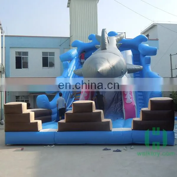 HI Commercial Shark Slide Inflatable Adults Custom Logo Slide photo-2