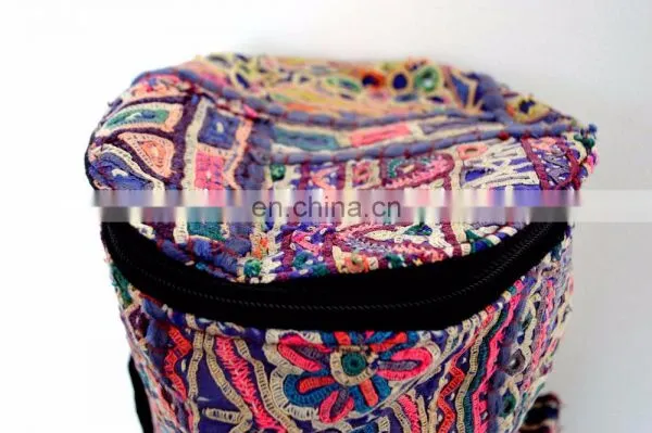 Yoga Mat Bag One of a Kind - Handmade Bag Cross Body Purse Banjara Style Yoga Bag Yoga Met Bag Ethnic Hand Embroidered Vintage photo-6