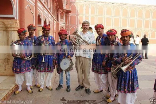 Traditional Indian Lal Pagadi Musician Hat Turban -Great Halloween Costume Raga Turban Pagri Marwari Pagri Pag Wholesale photo-2