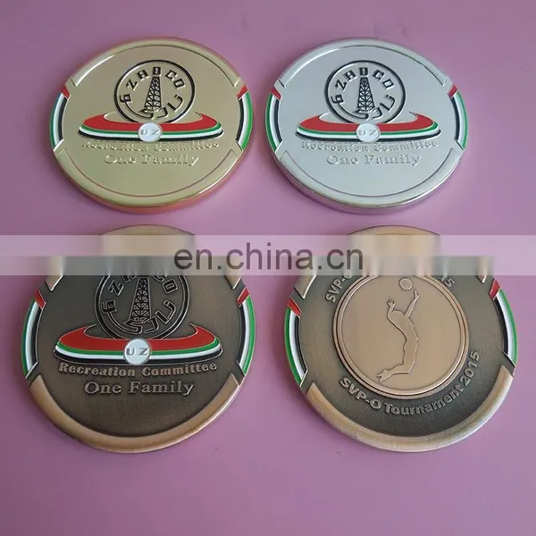 Antique Copper Metal Souvenir Gifts Sports Medal Coin for Tournament 2016 photo-4