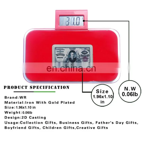 WR 1 oz 999 Silver Bar Year 1981 USD 20 Colored Banknote Challenge Coin Collectible Bullion Silver Bar for Collection photo-5