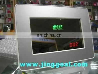 LED mirror clock