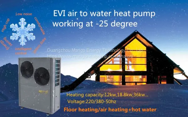 Hot Sale! EVI Air Source Heat Pump for Heating and Cooling Work at Cold Areas