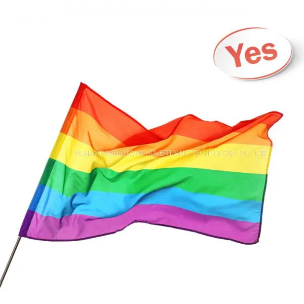 Factory Wholesale Stock Cheap 3*5ft Gay Pride LBGT Rainbow Flag photo-2