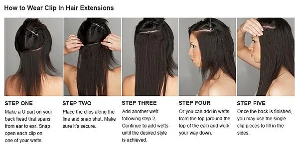 Clip in Natural Human Hair Extensions Full Cuticle Remy Hairs Full Hair End photo-5