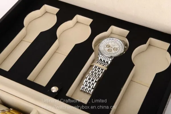 Custom Logo 6 12 24 Luxury pu Leather Watches Gift Packaging Watch Storage Display Box Watches Storage Case Band Strap Box photo-4