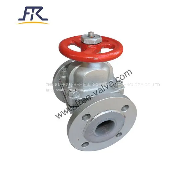 Fluorine Lining Diaphragm Valve Cast Steel Cast Iron Stainless Steel ANSI 150LB photo-2